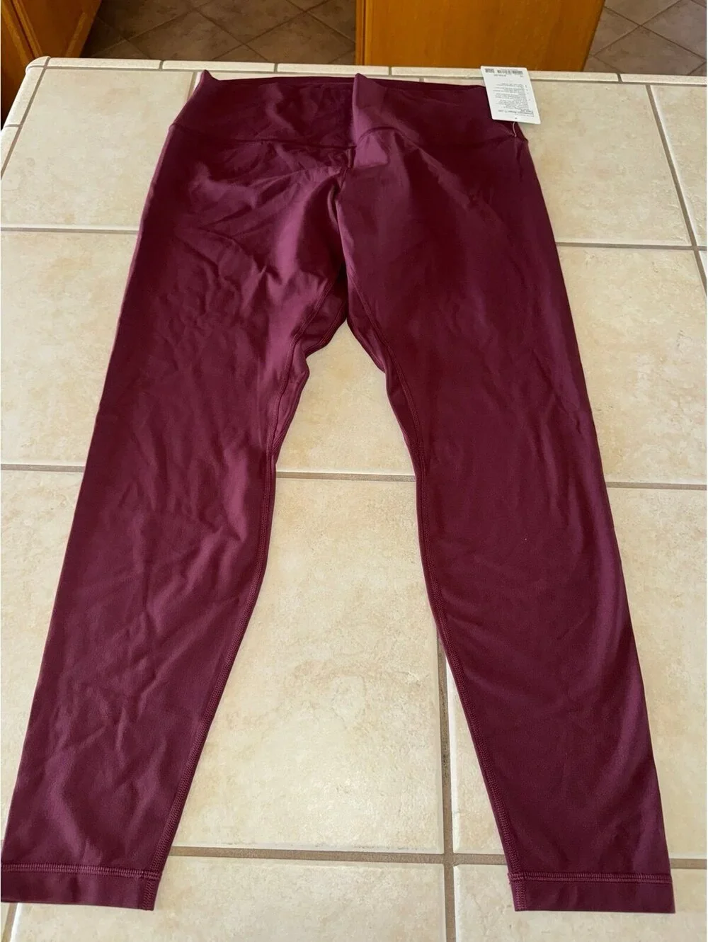 Lululemon Align High Rise 28” Red Merlot Size 16 NWT